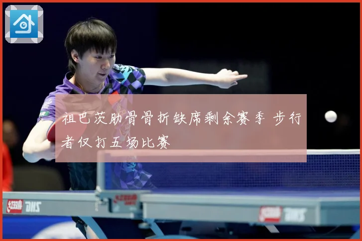 祖巴茨肋骨骨折缺席剩余赛季 步行者仅打五场比赛